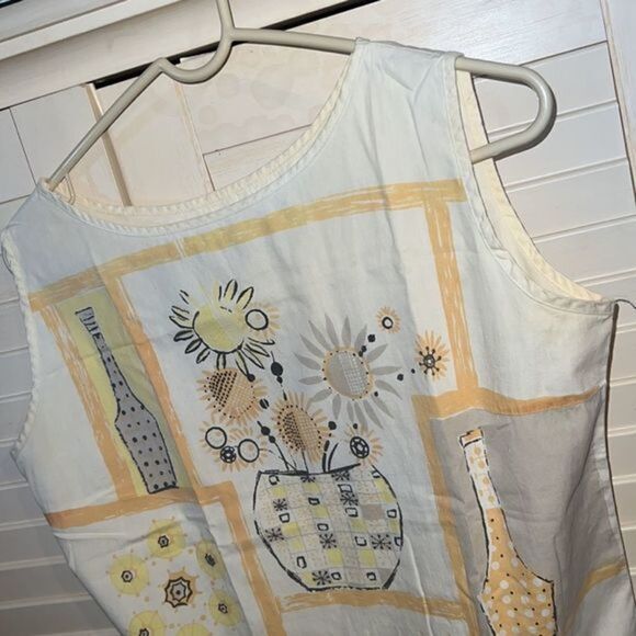 1970s light white tank top - Picture 5 of 6